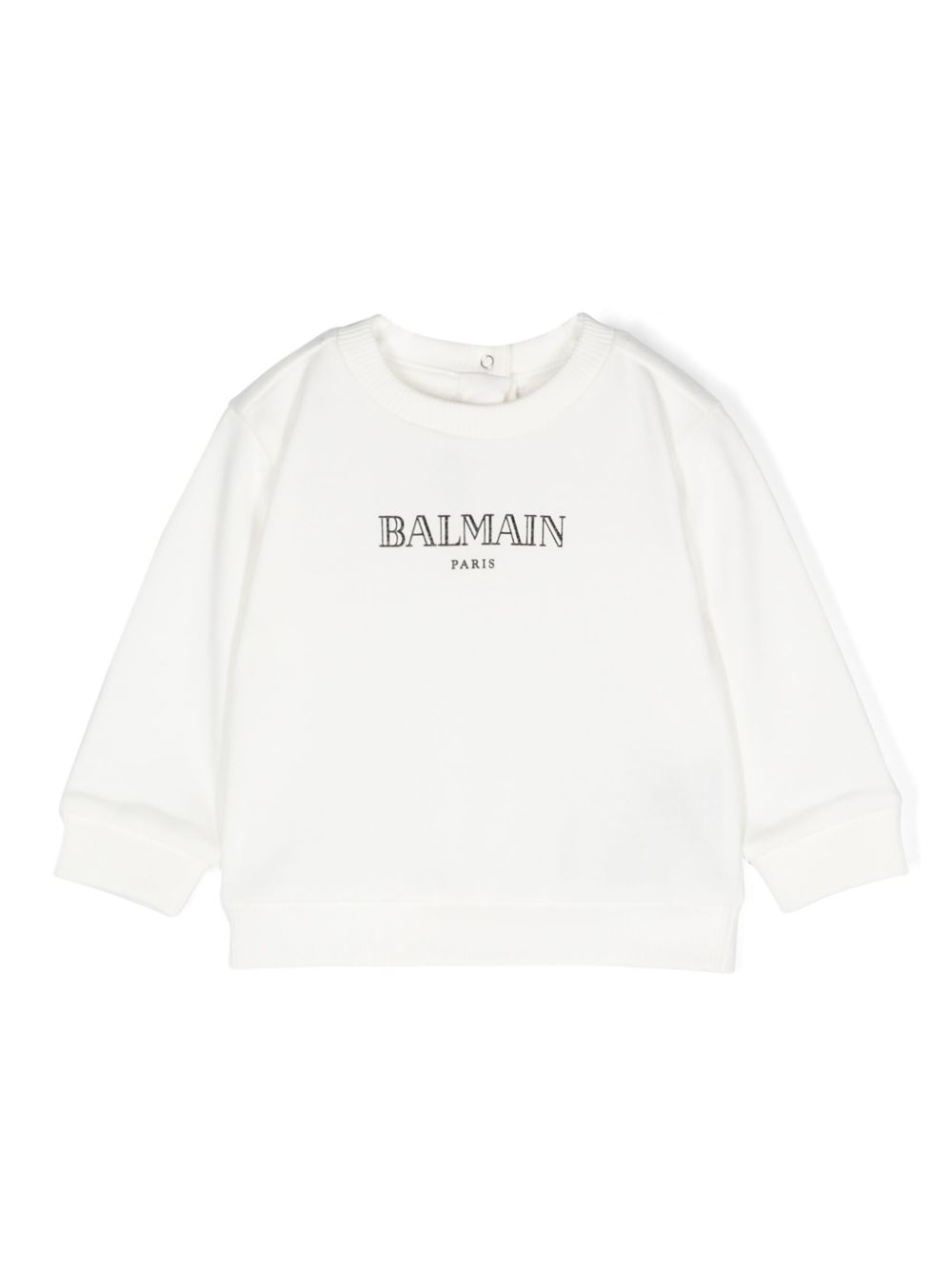 Balmain Kids logo印花棉卫衣 - 中性色