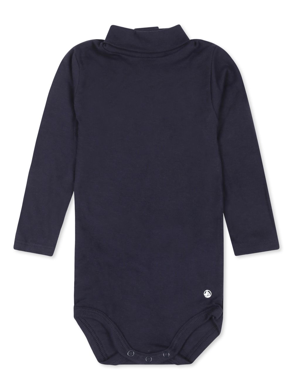 Petit Bateau 企领长袖连体衣 - 蓝色