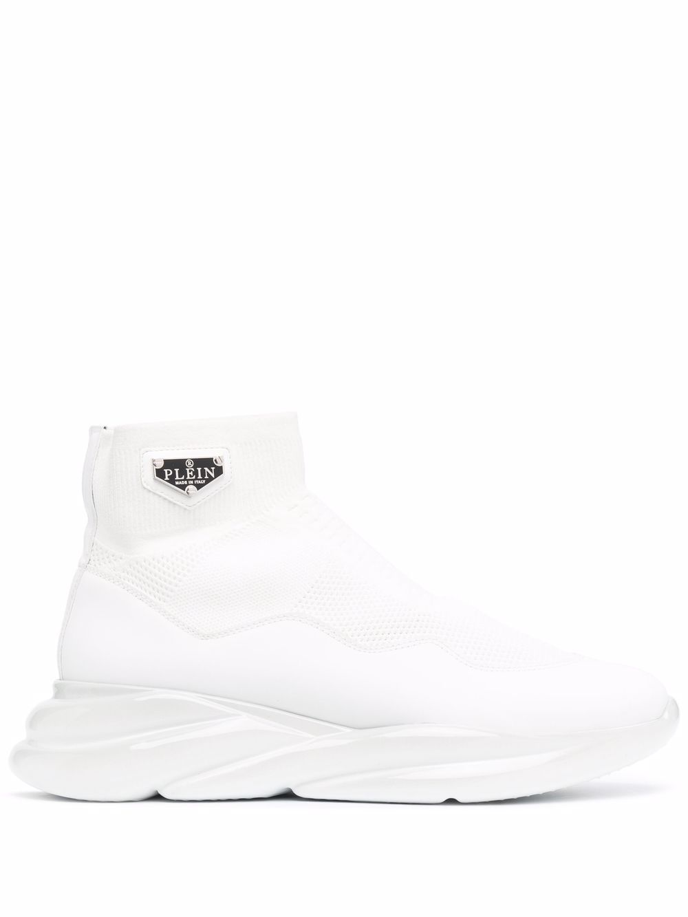 Philipp Plein Skywalker 袜式运动鞋 - 白色