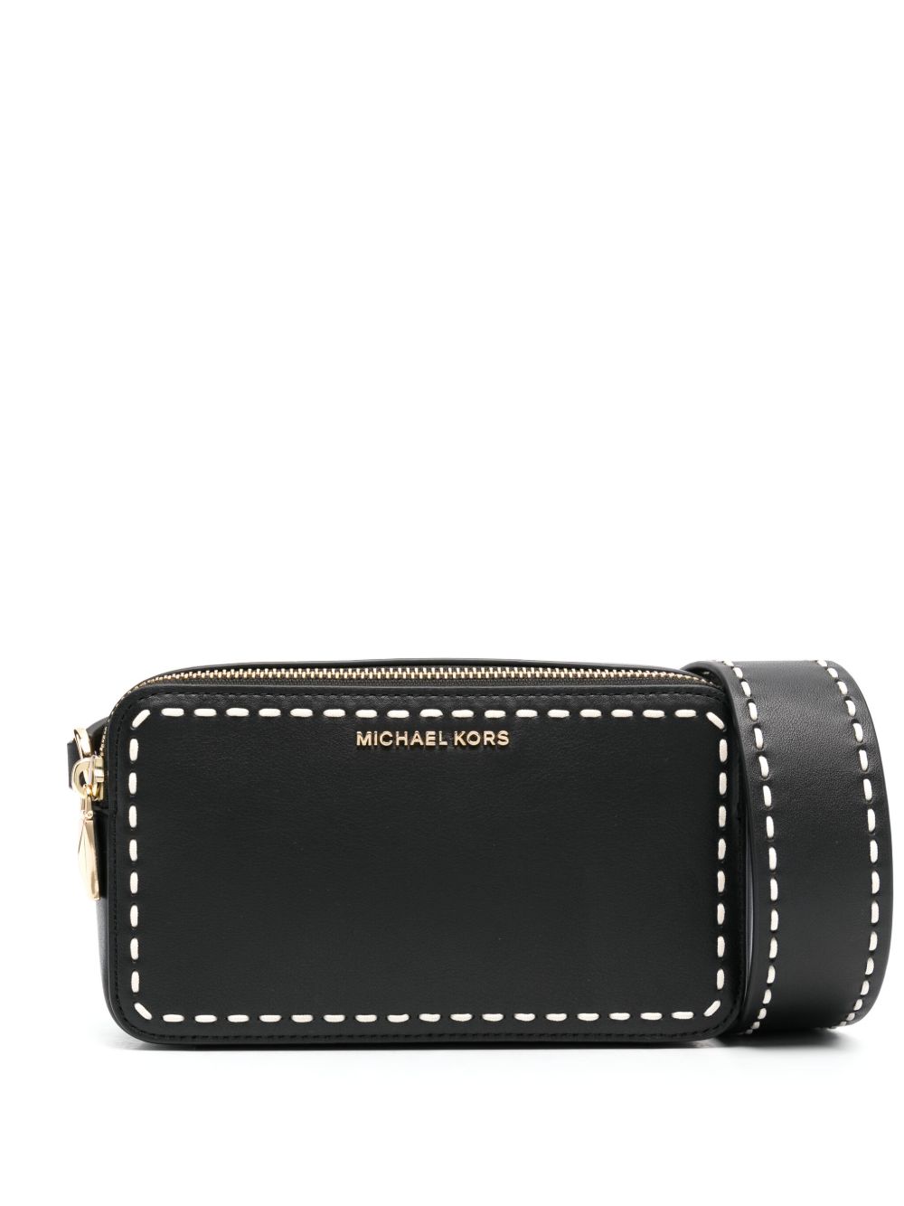 Michael Michael Kors 皮质单肩包 - 黑色