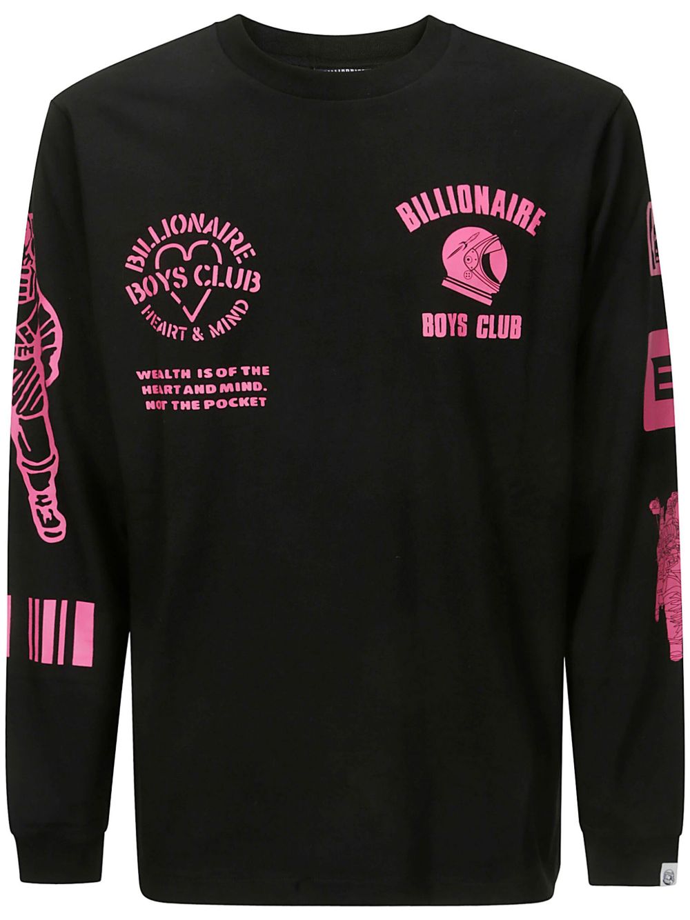 Billionaire Boys Club logo印花棉卫衣 - 黑色