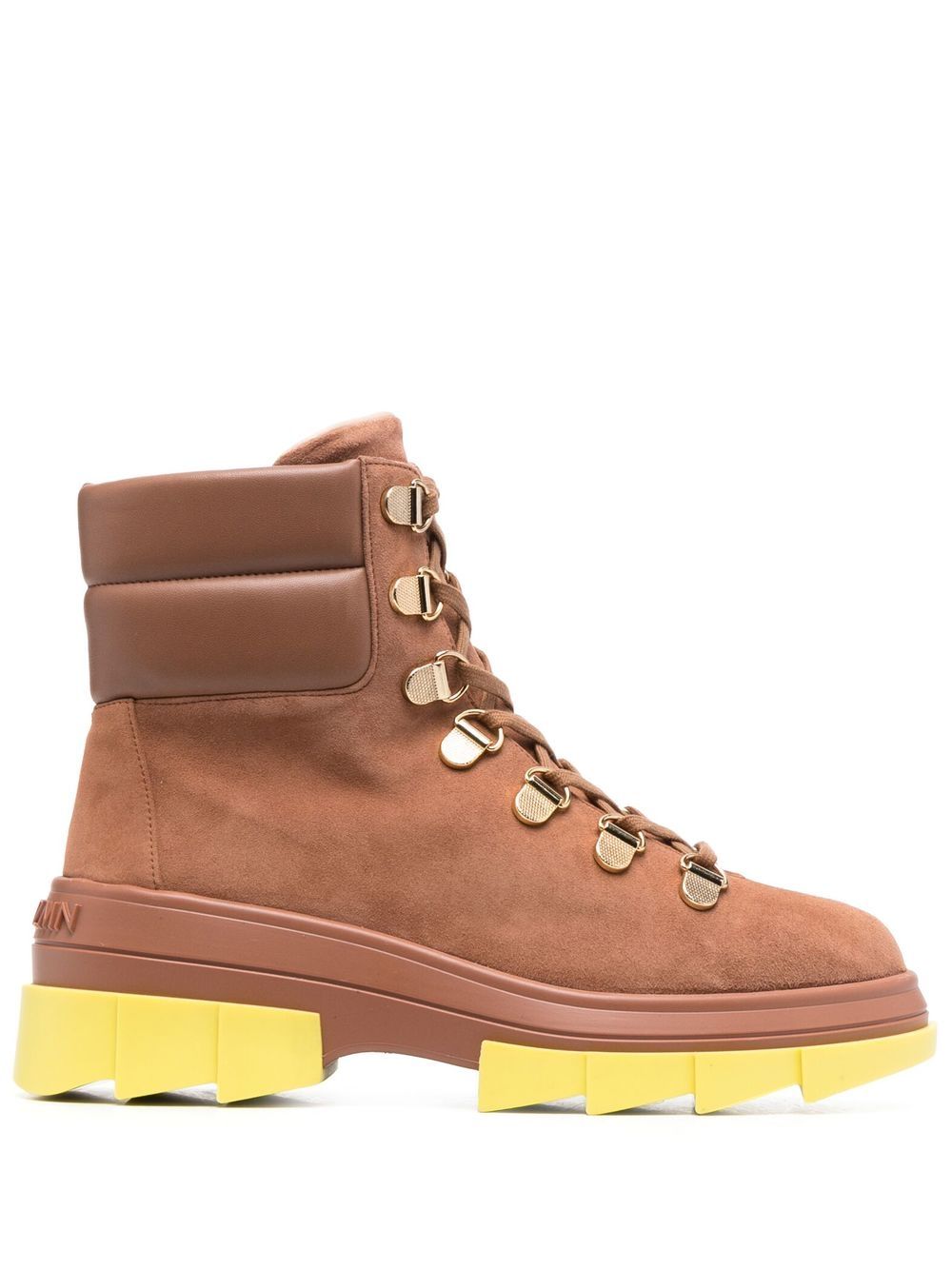 Stuart Weitzman Noho Hiker 系带短靴 - 褐色