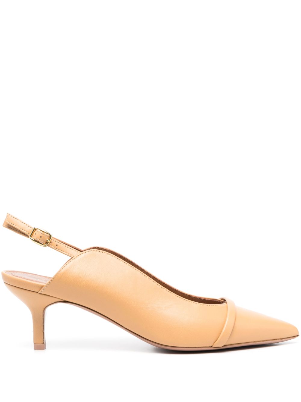 Malone Souliers Marion 裹踝皮质中跟鞋 - 中性色
