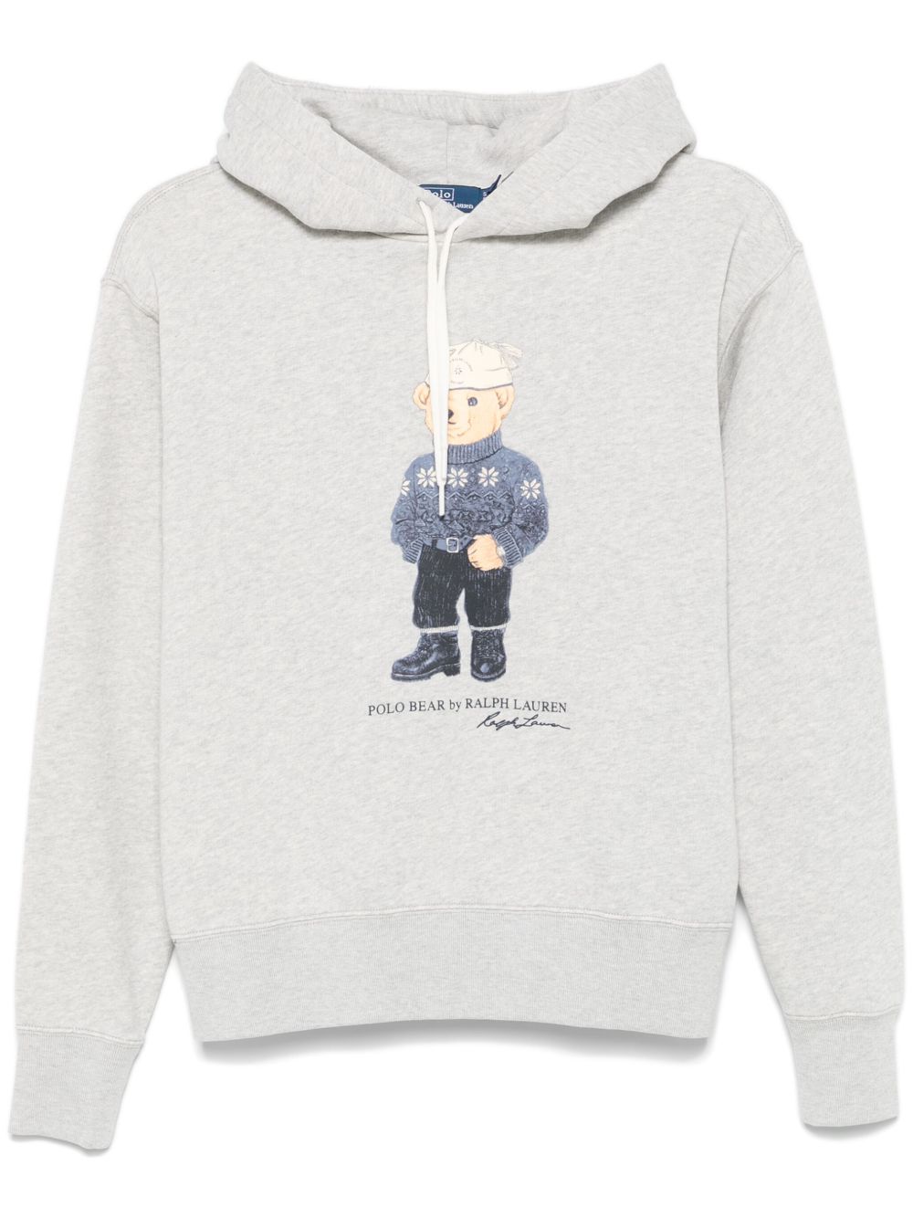 Polo Ralph Lauren Polo Bear 图案连帽衫 - 灰色