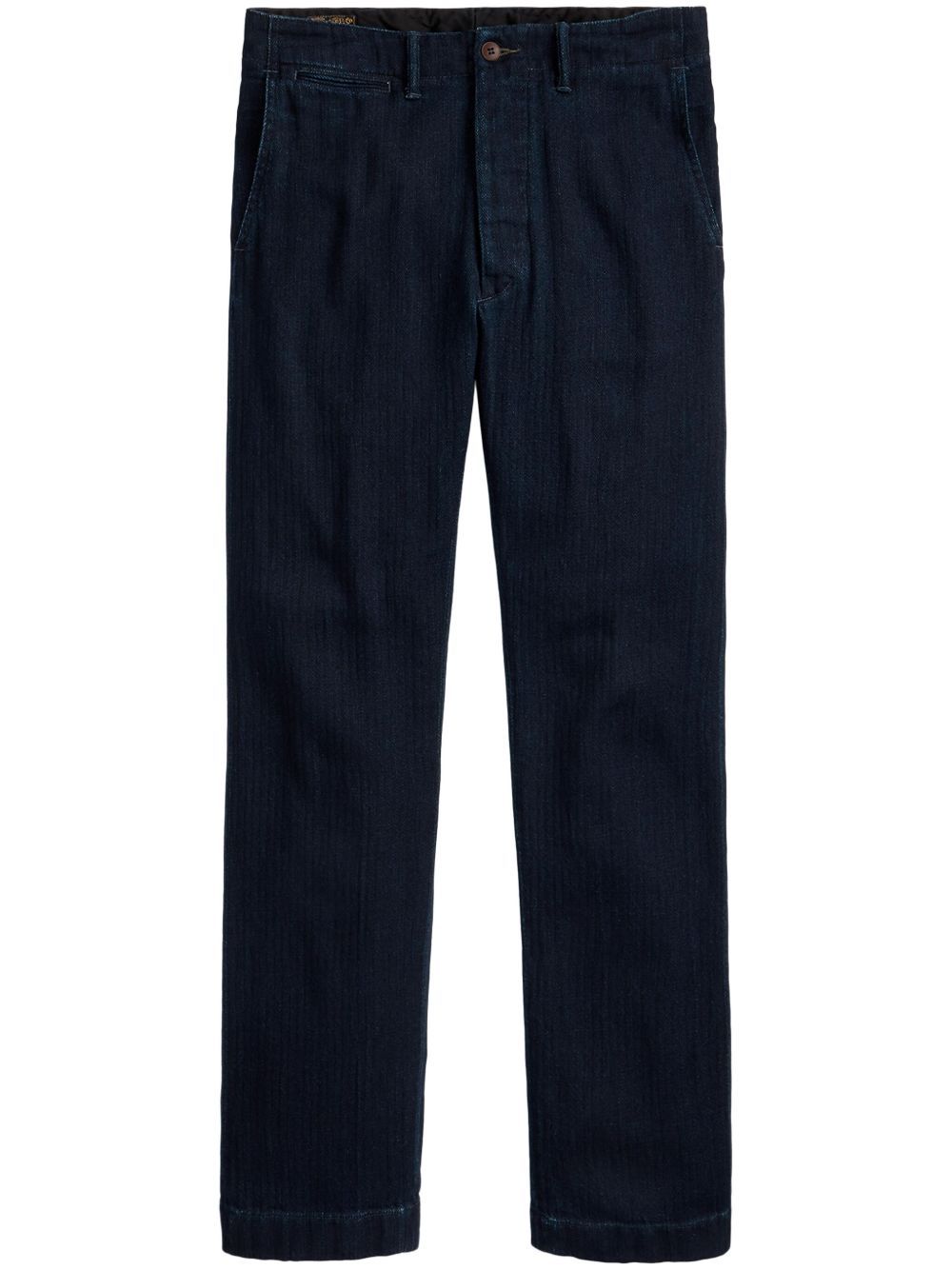Ralph Lauren RRL 直筒棉长裤 - 蓝色