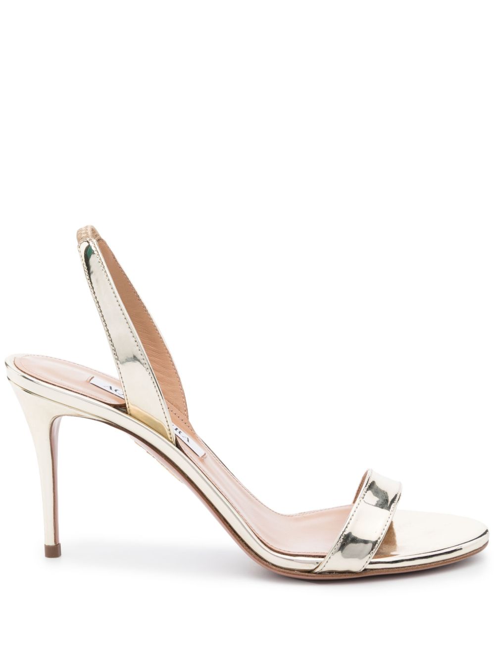 Aquazzura So Nude 高跟凉鞋 - 金色