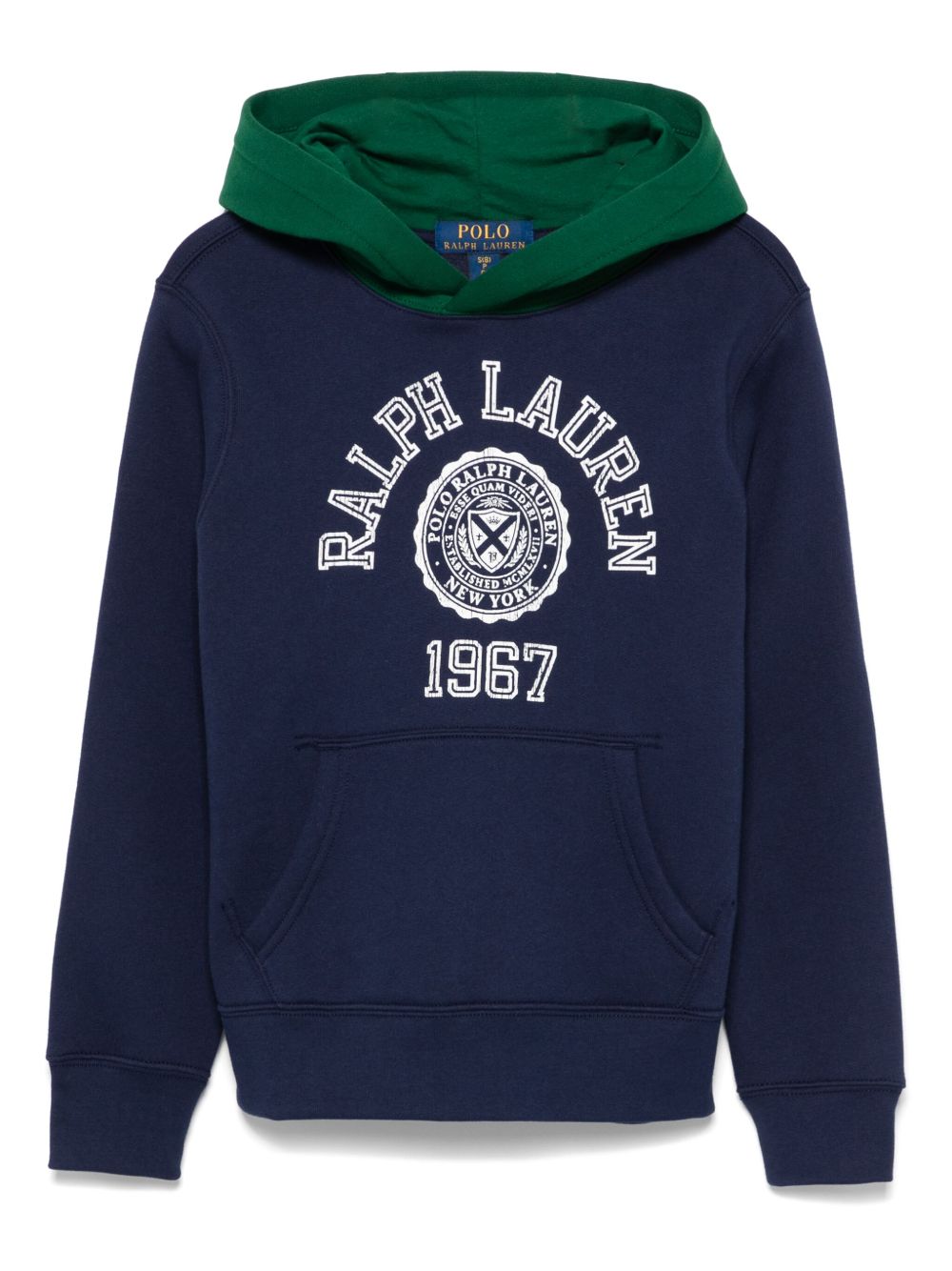 POLO RALPH LAUREN KIDS logo印花连帽衫 - 蓝色