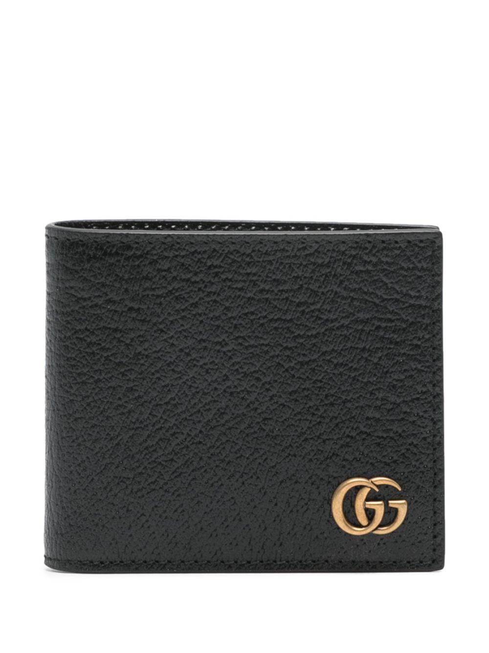 Gucci GG Marmont 皮质钱包 - 黑色
