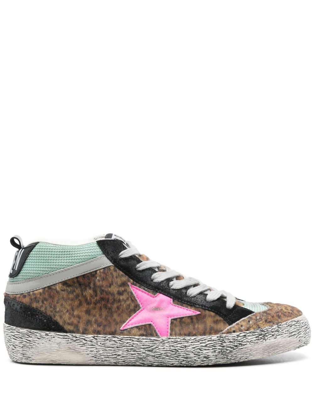 Golden Goose Mid Star Double Quarter 运动鞋 - 褐色