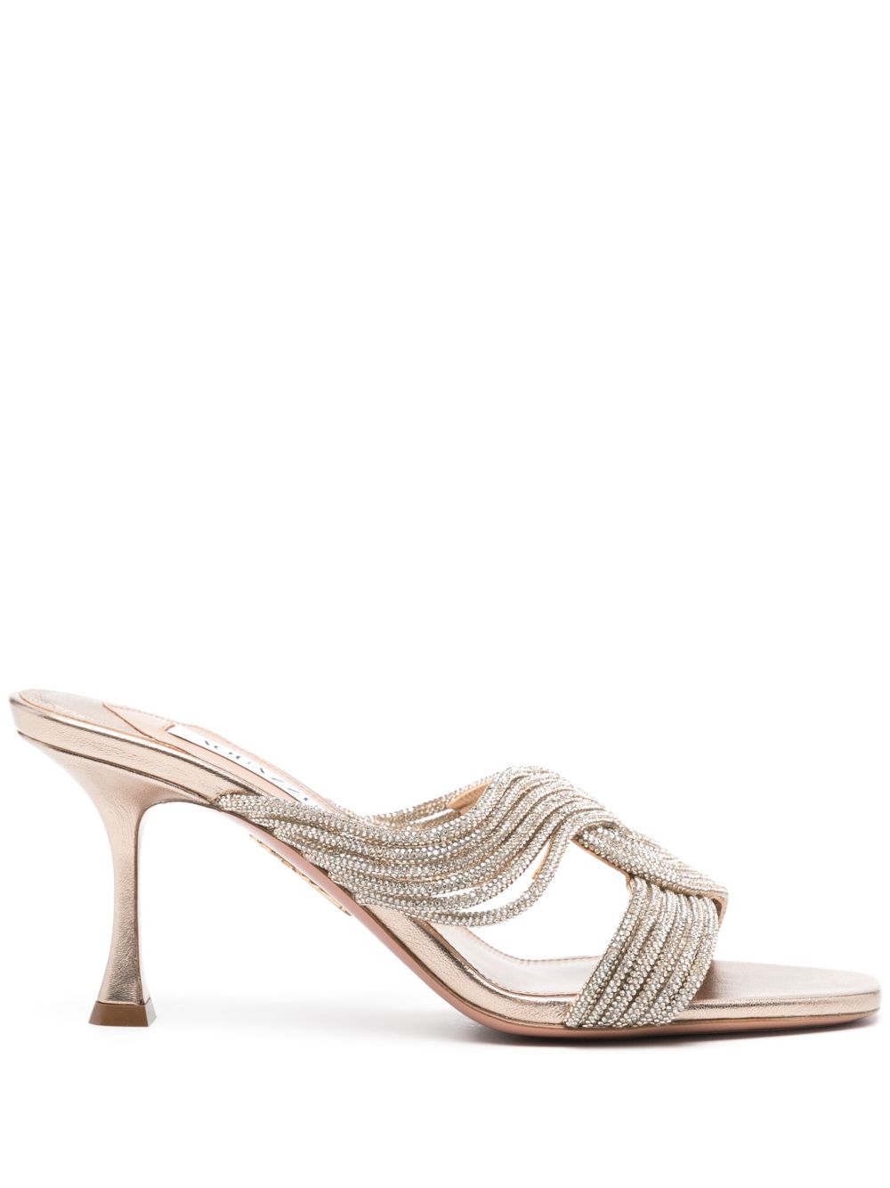 Aquazzura Gatsby 高跟穆勒鞋 - 金色