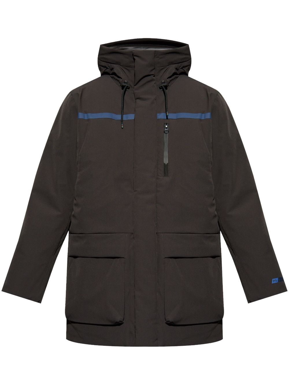 PS Paul Smith logo印花填充外套 - 黑色