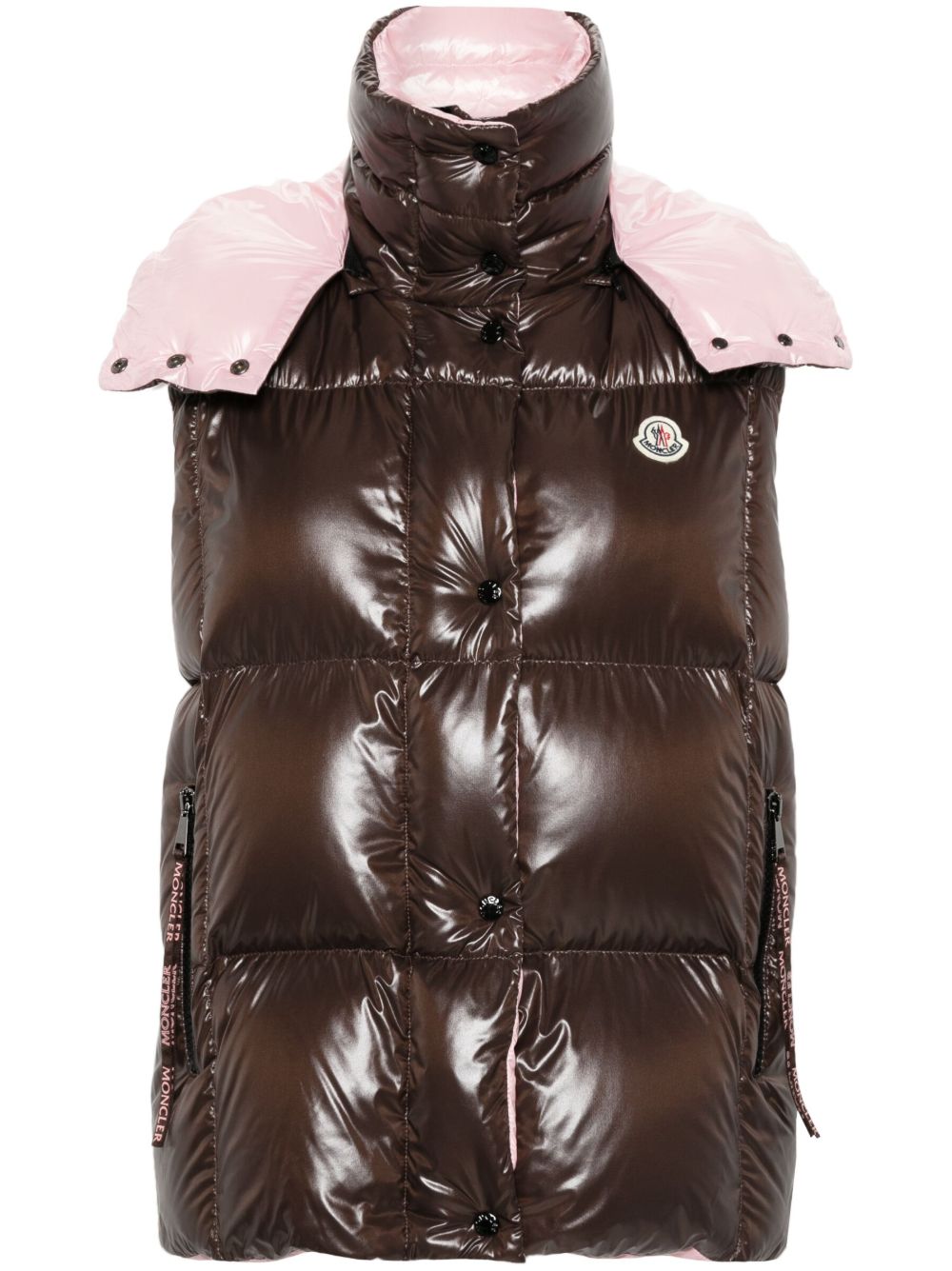 Moncler Luzule 马甲 - 褐色