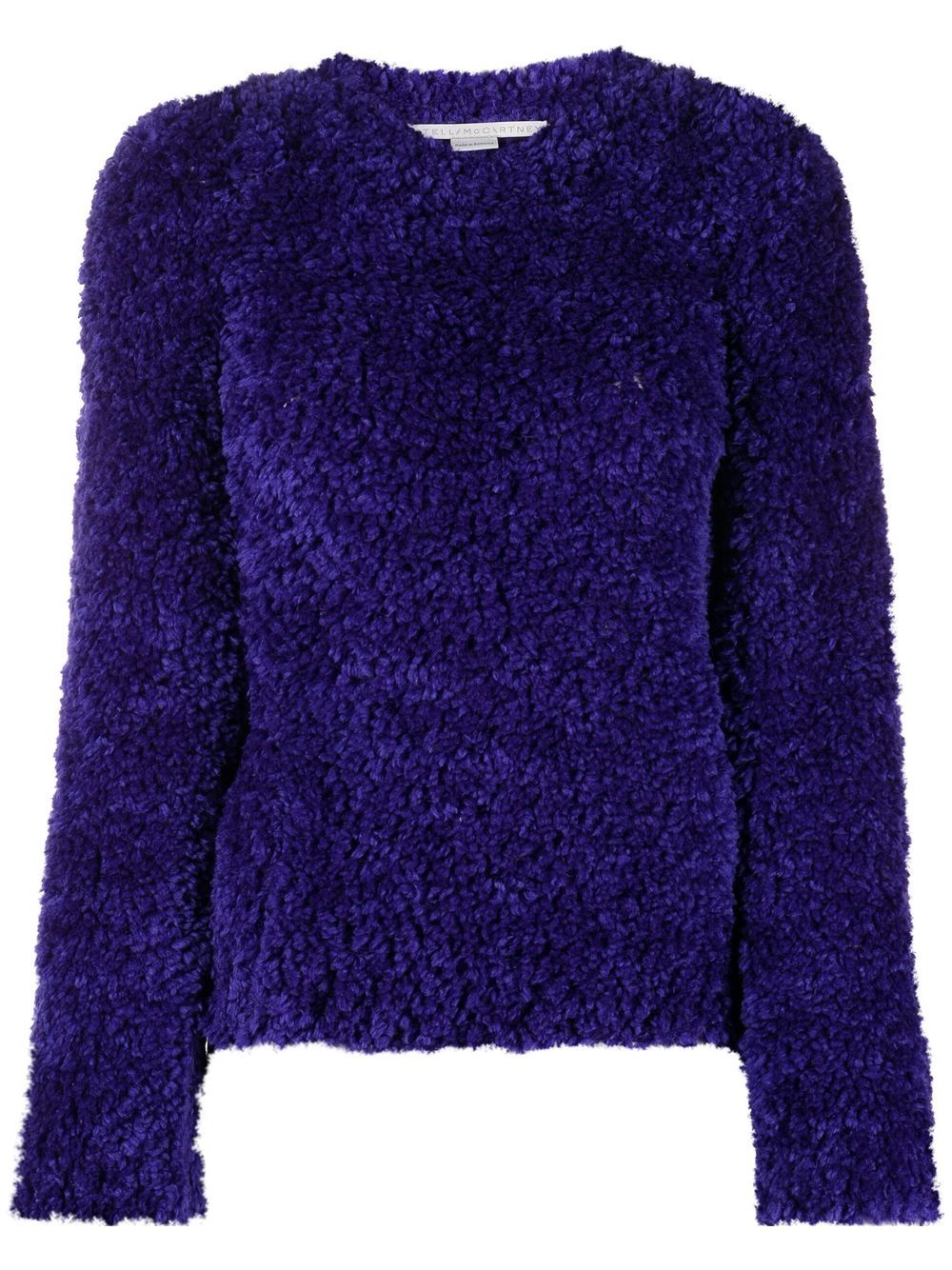 Stella McCartney 斯特拉·麦卡特尼 纹理短款毛衣 - 紫色
