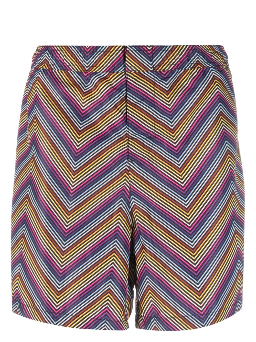 Missoni Z字形图案印花泳裤 - 蓝色