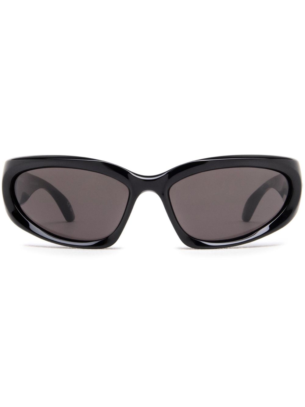 Balenciaga Eyewear 巴黎世家 logo标牌太阳眼镜 - 黑色