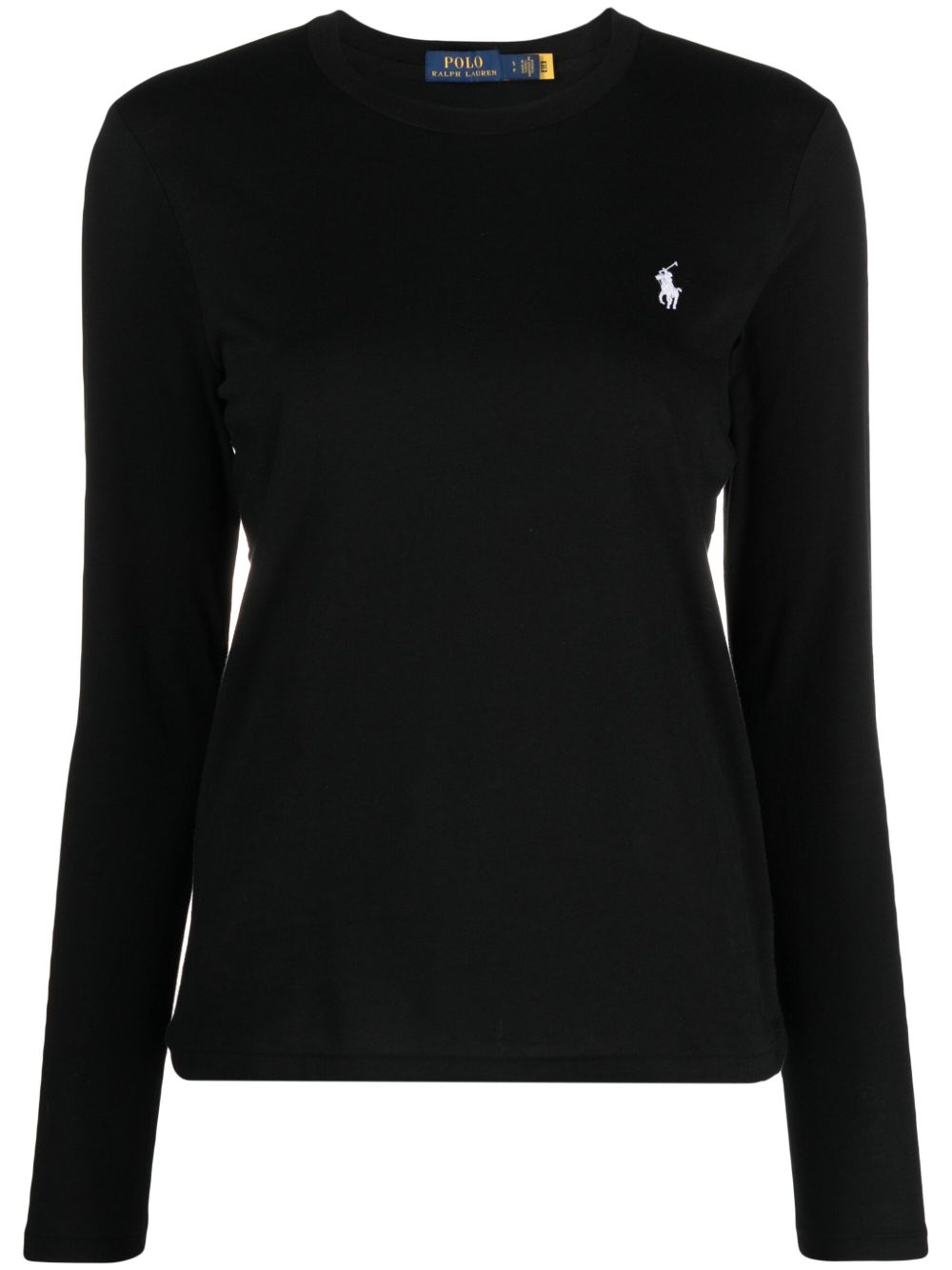 Polo Ralph Lauren logo刺绣棉T恤 - 黑色