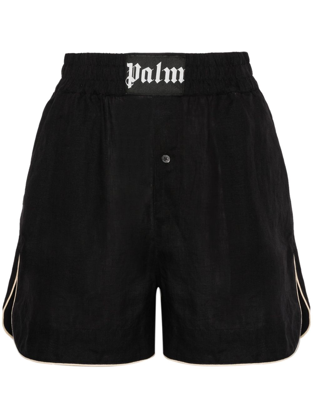 Palm Angels LINEN BOXER SHORTS - 黑色