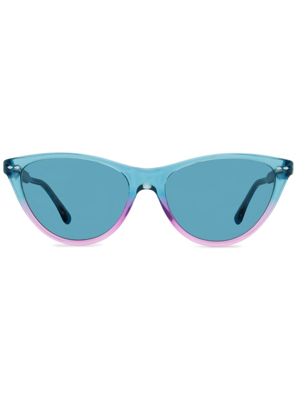 Isabel Marant Eyewear 双色猫眼框太阳眼镜 - 蓝色