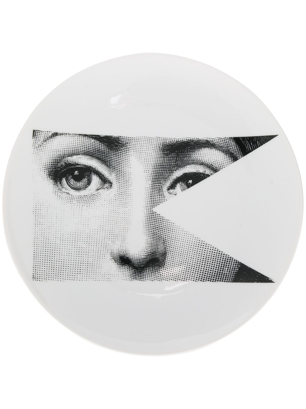Fornasetti 脸孔图案餐盘 - 白色
