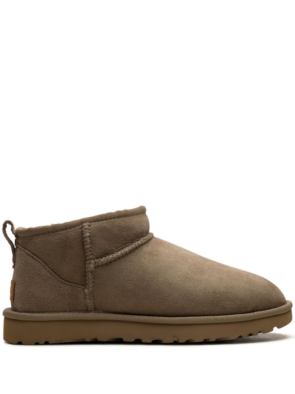 UGG Classic Ultra Mini 绒面皮短靴 - 褐色