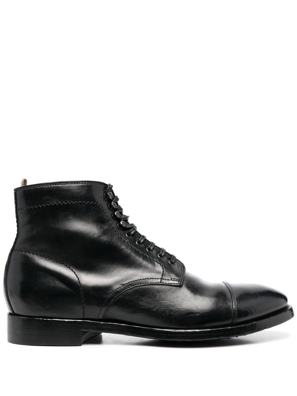 Officine Creative 系带短靴 - 黑色