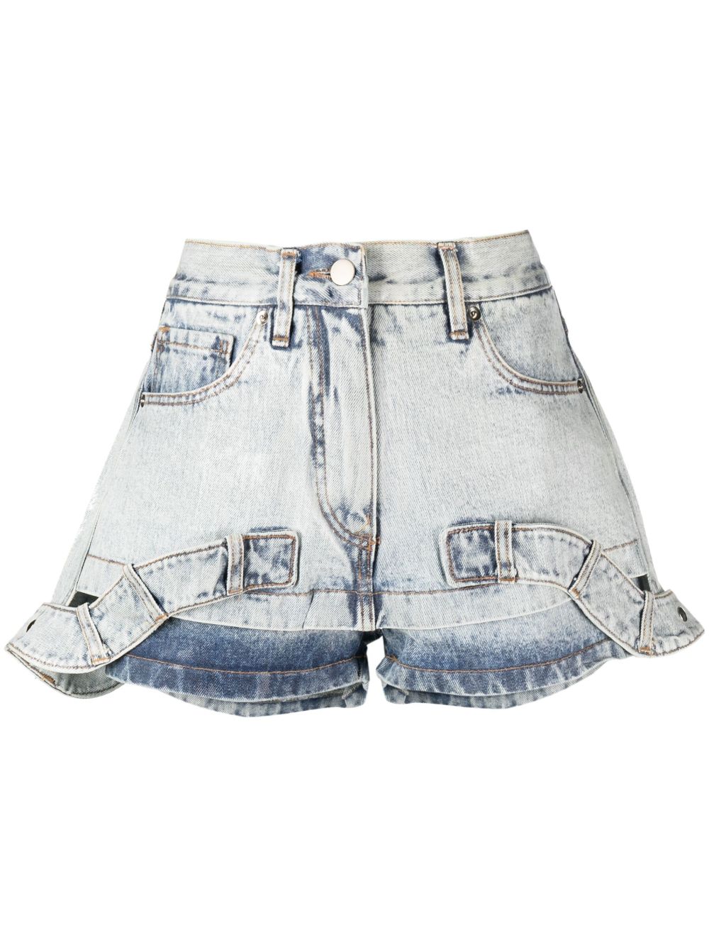 Almaz Skirtpant 分层式迷你半身裙 - 蓝色