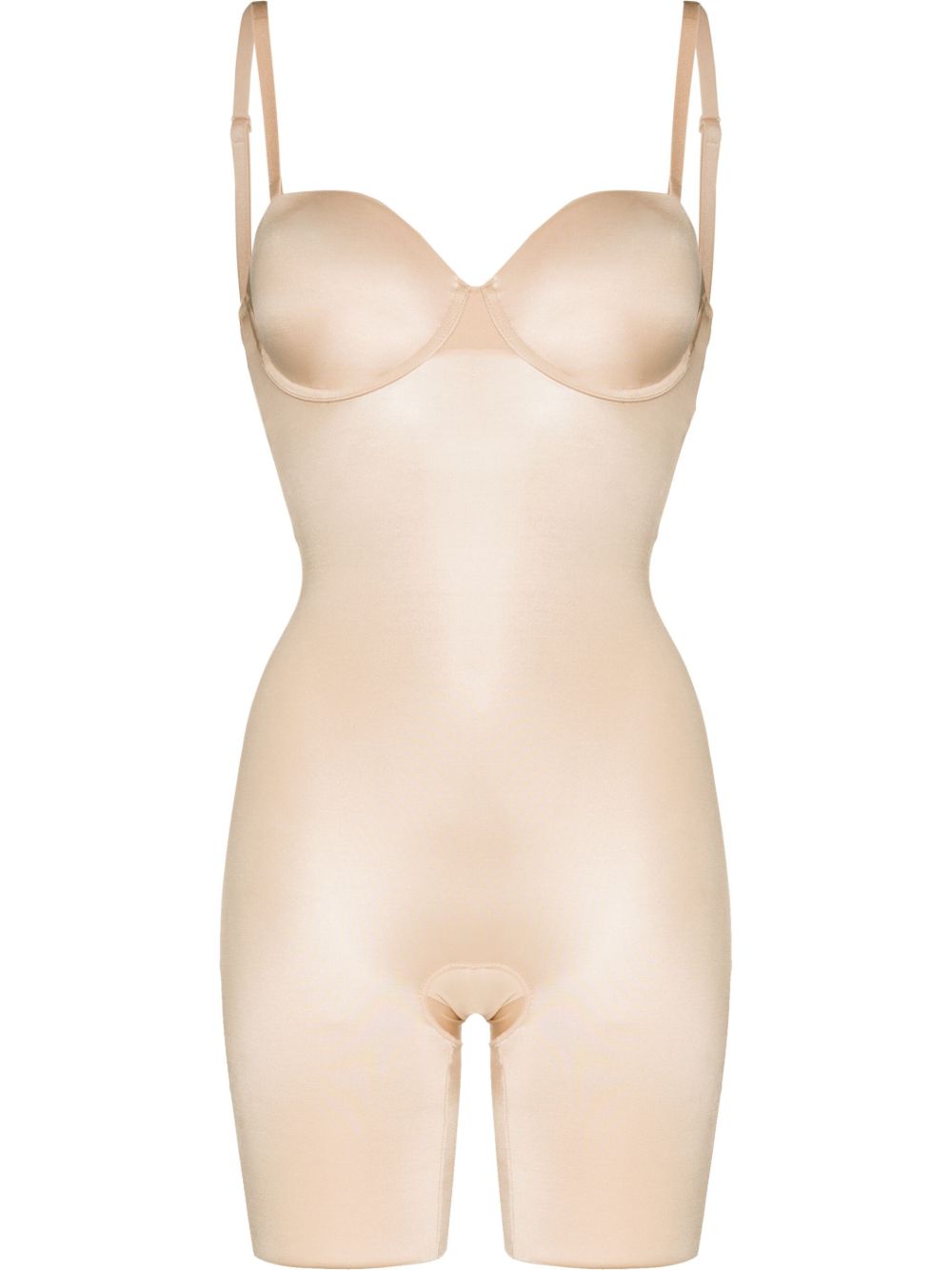 SPANX 露肩罩杯式连体紧身衣 - 中性色