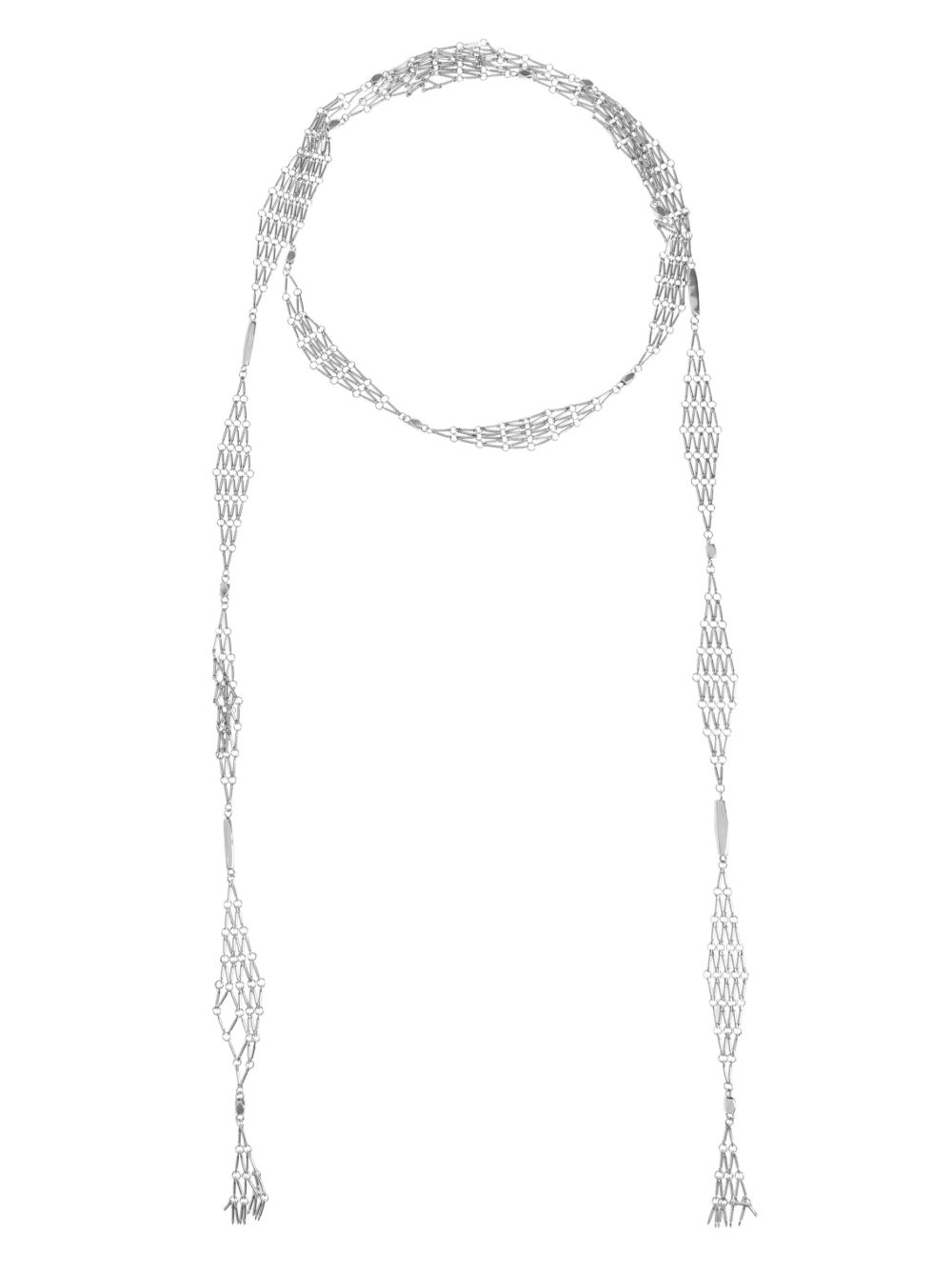 ISABEL MARANT mesh-chain necklace - 银色