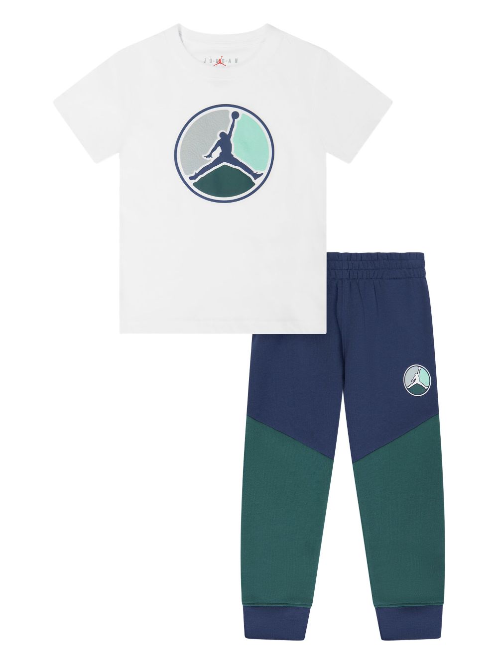 Jordan Kids Jumpman 印花长裤套装 - 白色