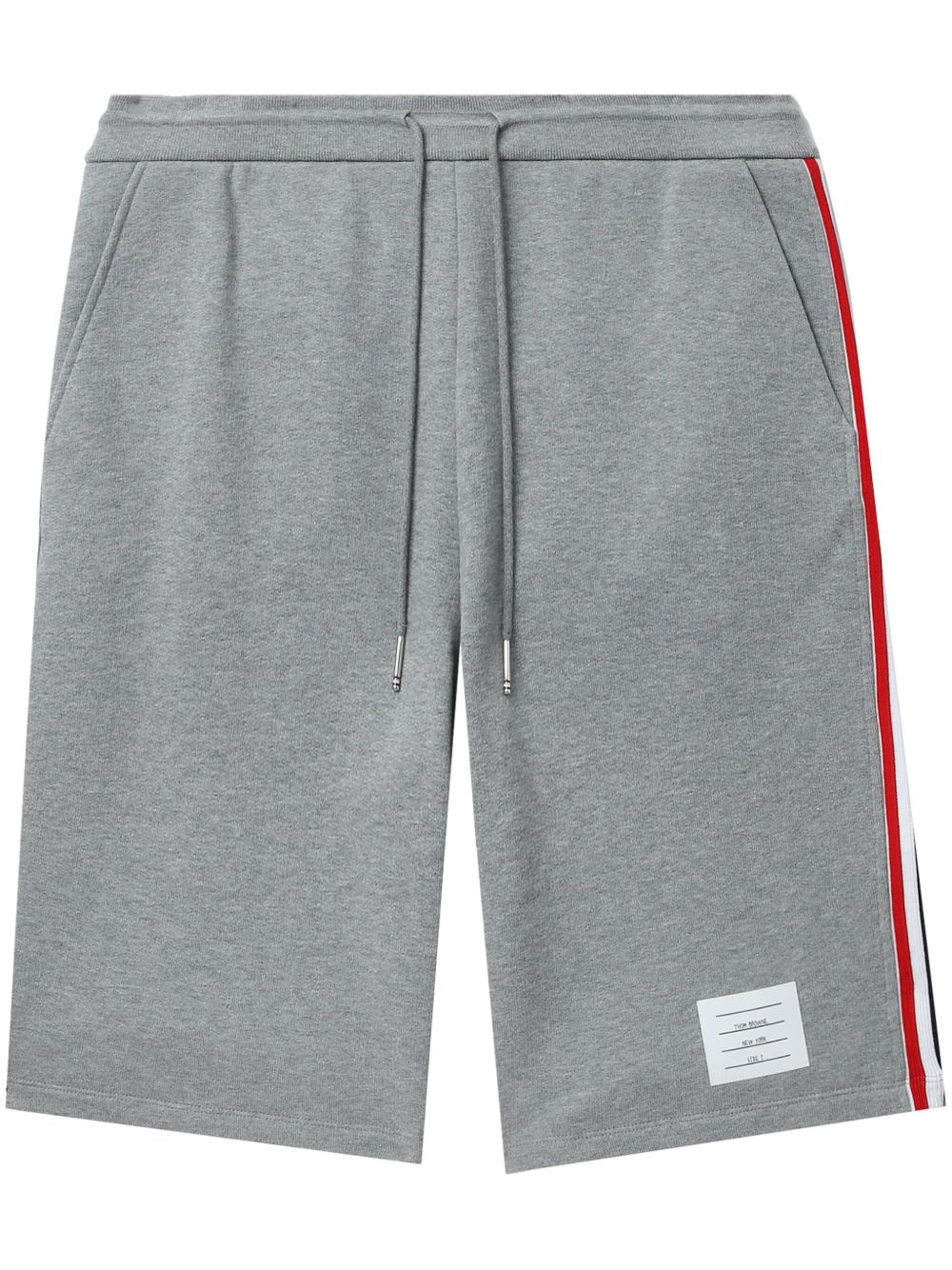 Thom Browne Signature Stripe 运动短裤 - 灰色