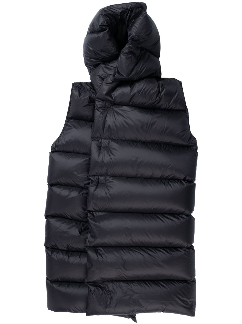 Rick Owens 连帽马甲 - 黑色