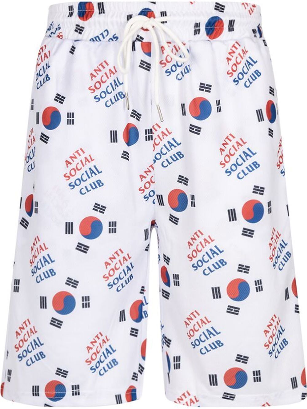 Anti Social Social Club x Case Study logo印花运动短裤 - 白色