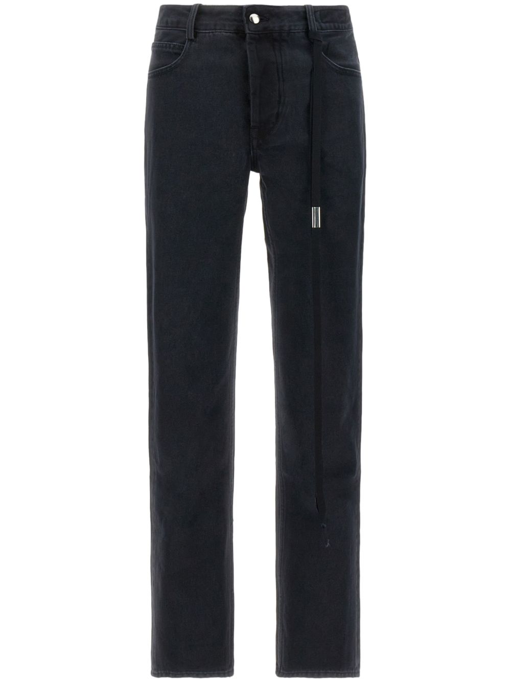 Ann Demeulemeester 直筒牛仔裤 - 黑色