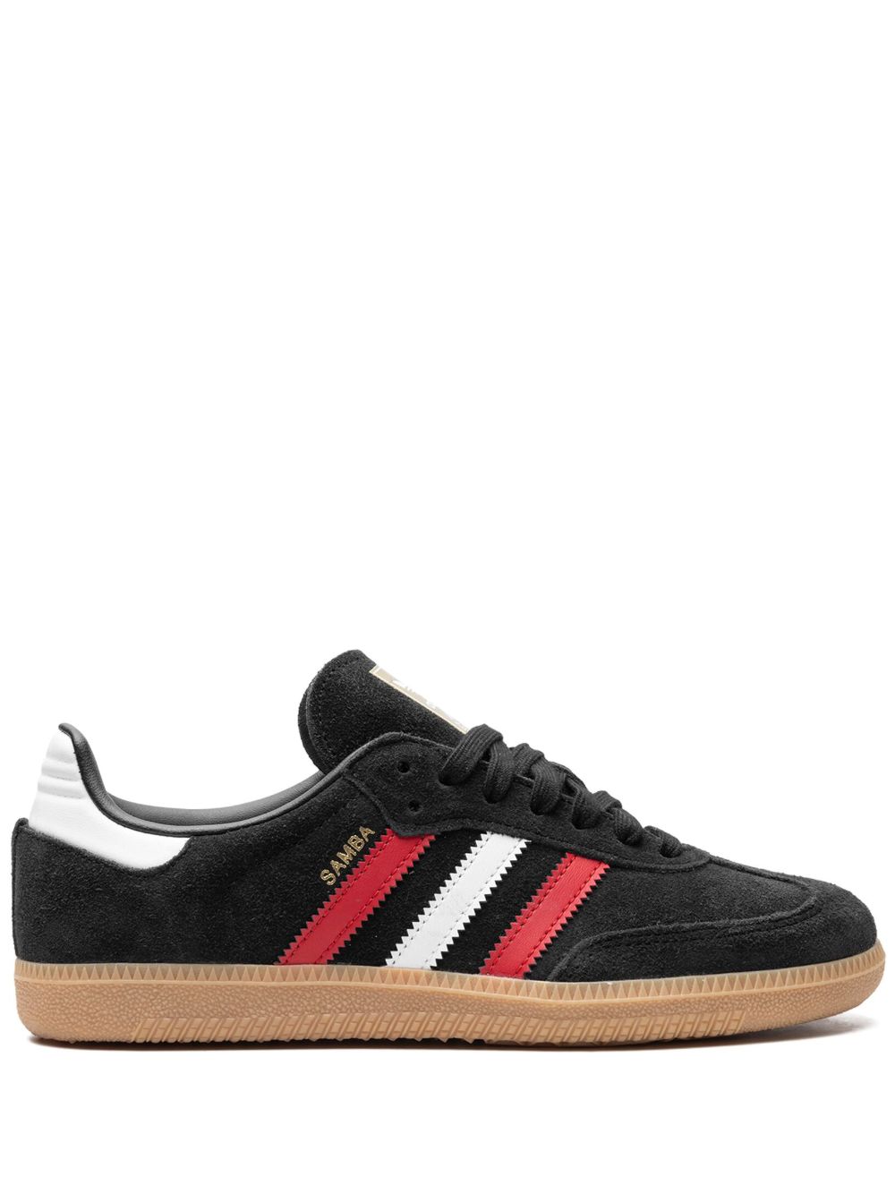 adidas Samba OG Core Black/Better Scarlet/Gum 运动鞋 - 黑色