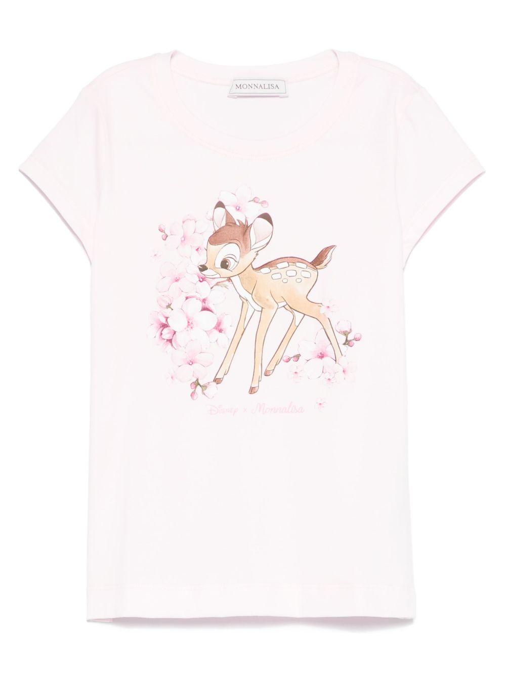 Monnalisa Disney Bambi 印花T恤 - 粉色