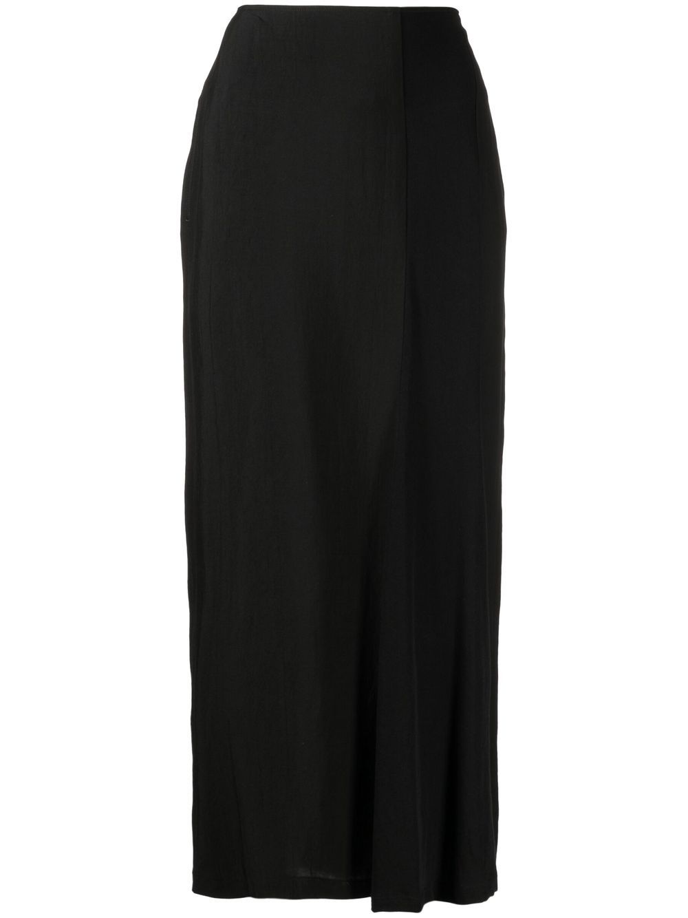 Yohji Yamamoto 高腰伞形半身裙 - 黑色