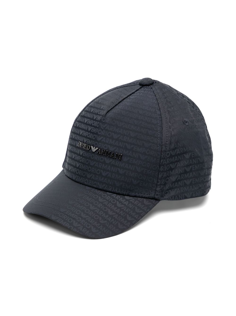 Emporio Armani Kids logo棒球帽 - 蓝色