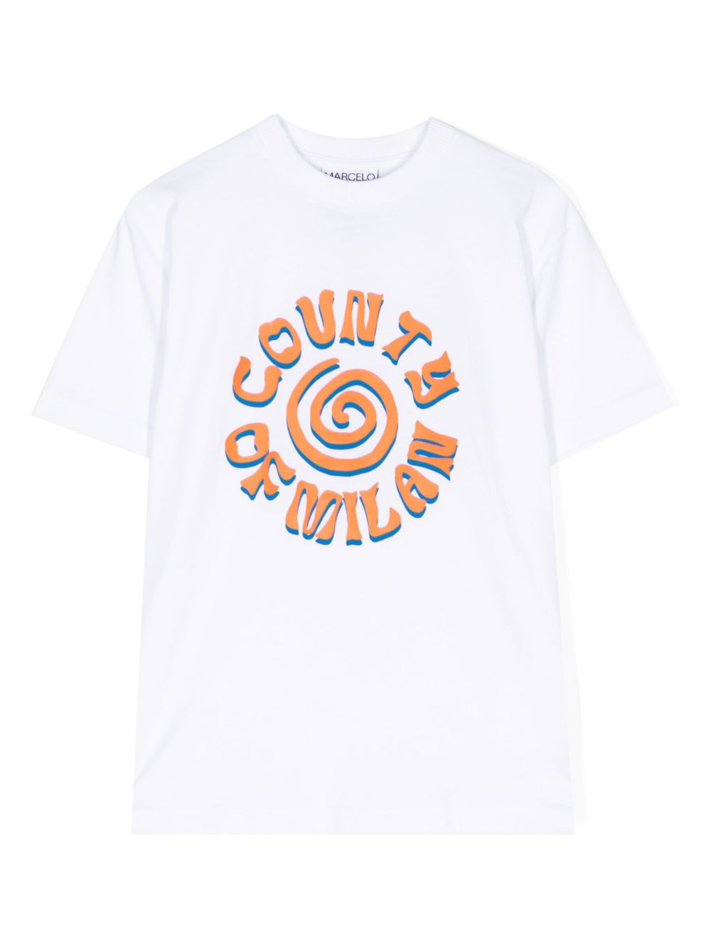 Marcelo Burlon County Of Milan Kids 图案标语印花T恤 - 白色