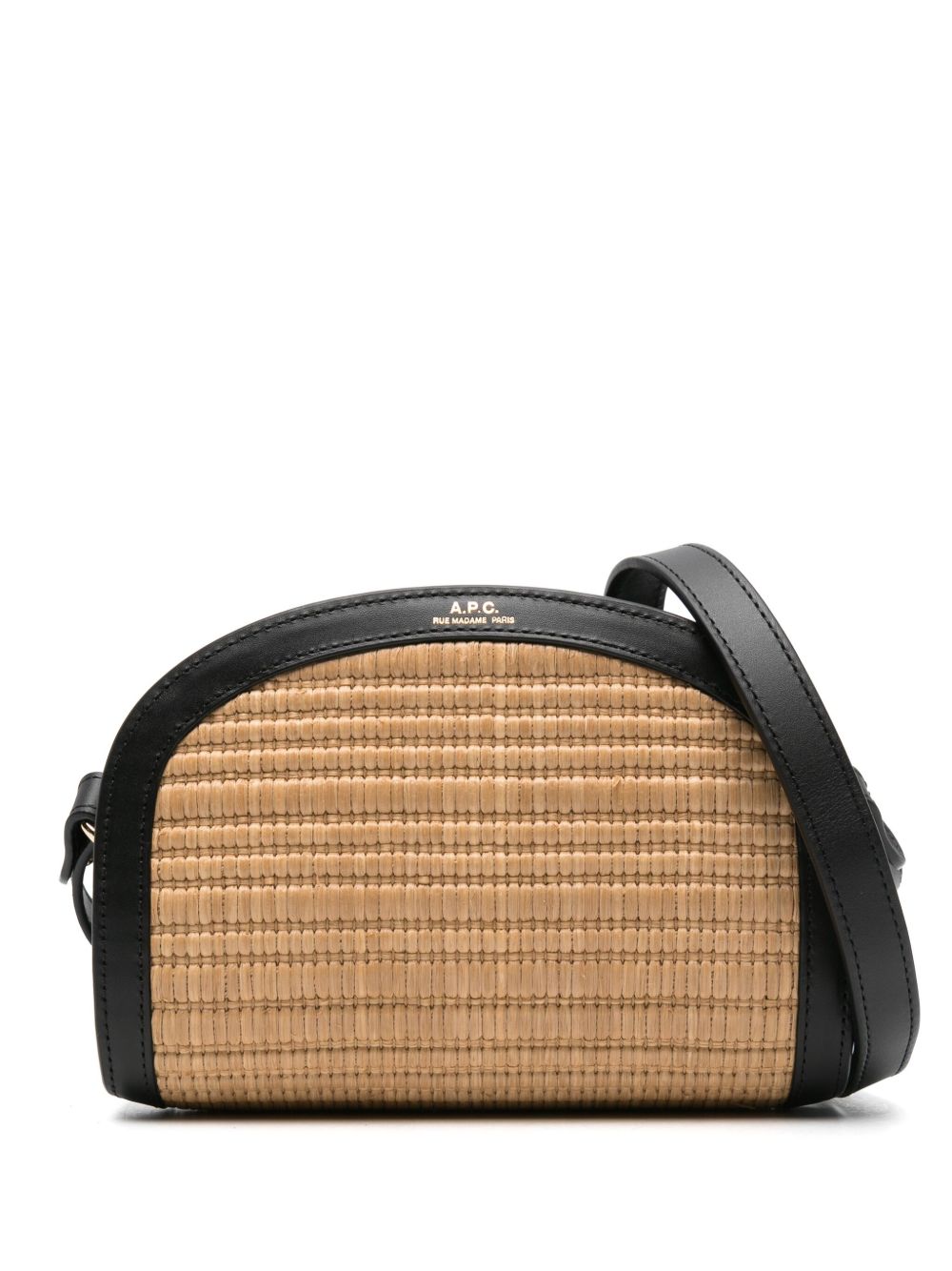 A.P.C. Demi-Lune 荷叶边迷你斜挎包 - 中性色