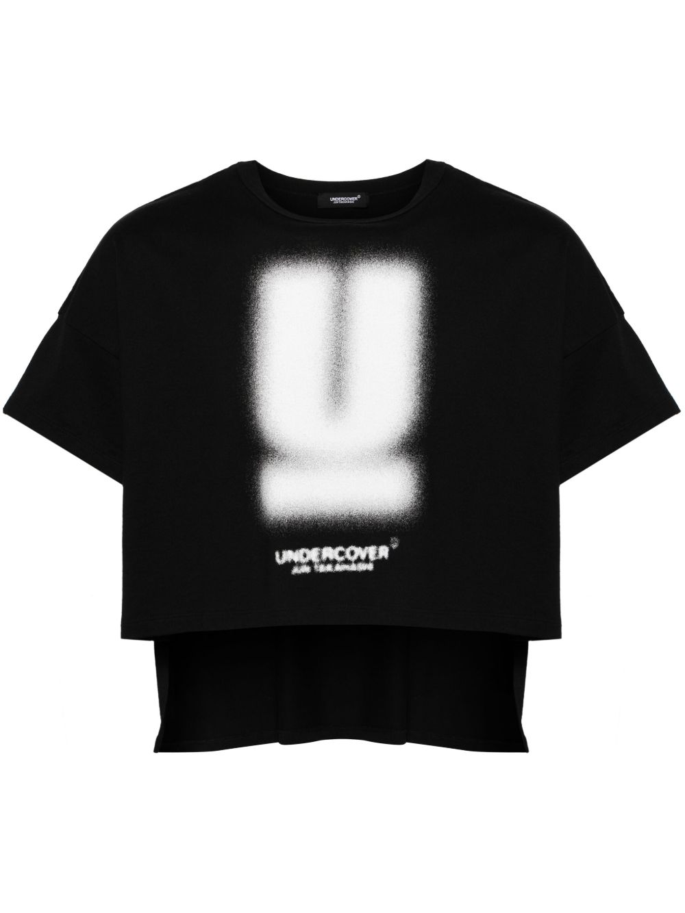 Undercover logo印花棉T恤 - 黑色