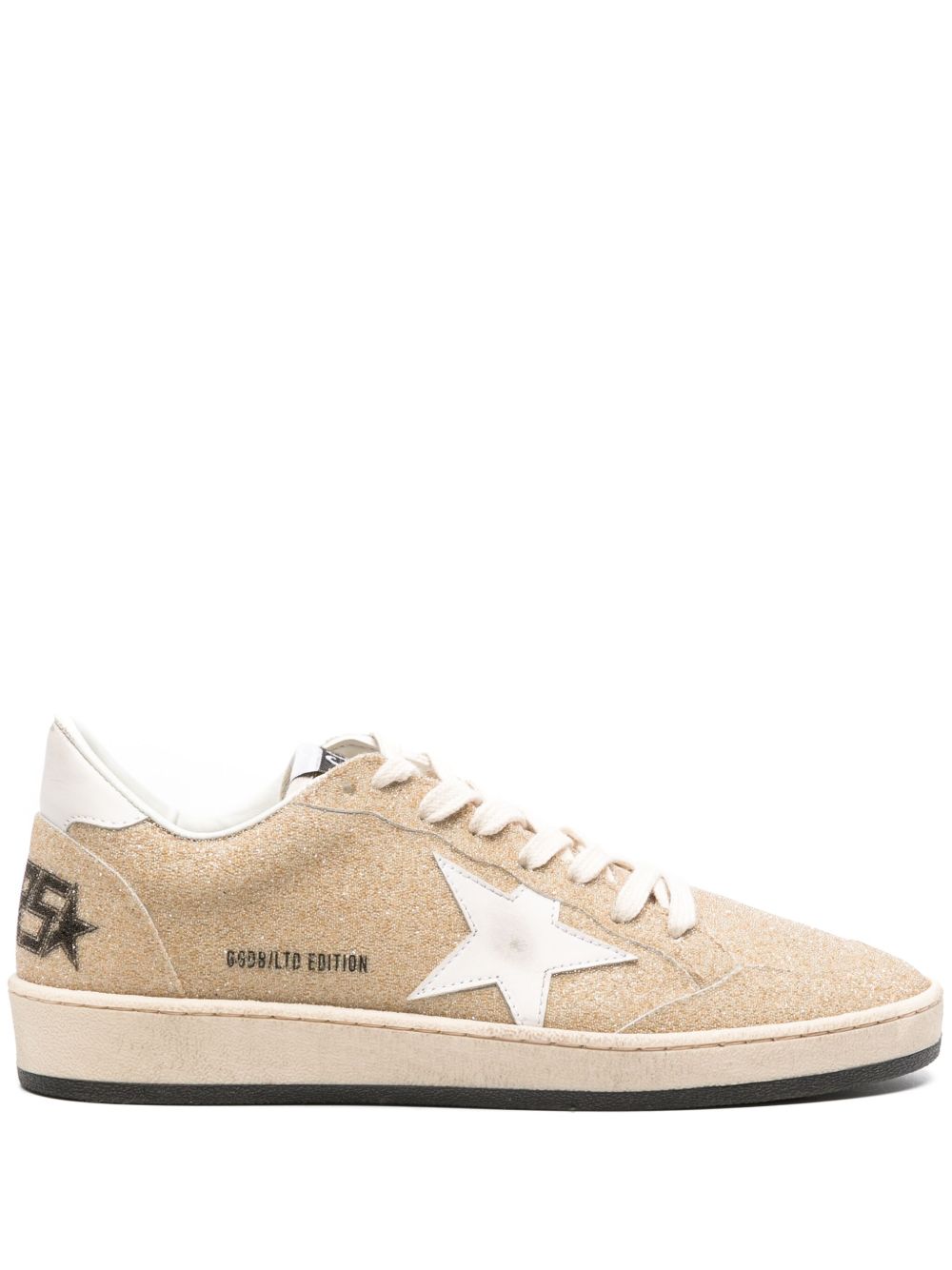 Golden Goose Ball-Star 晶饰运动鞋 - 金色