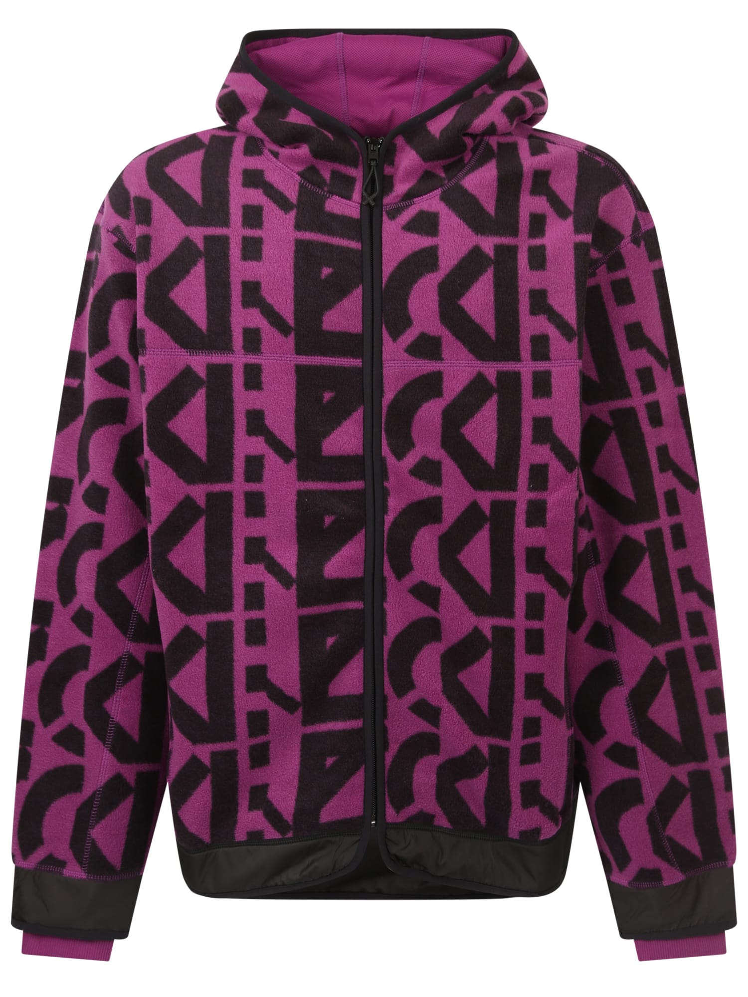 Kenzo Felpa C/Zip连帽衫Viola/nero