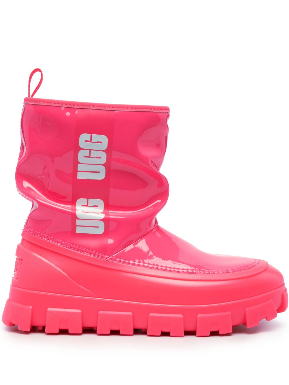 UGG Classic Brellah logo印花短靴 - 粉色