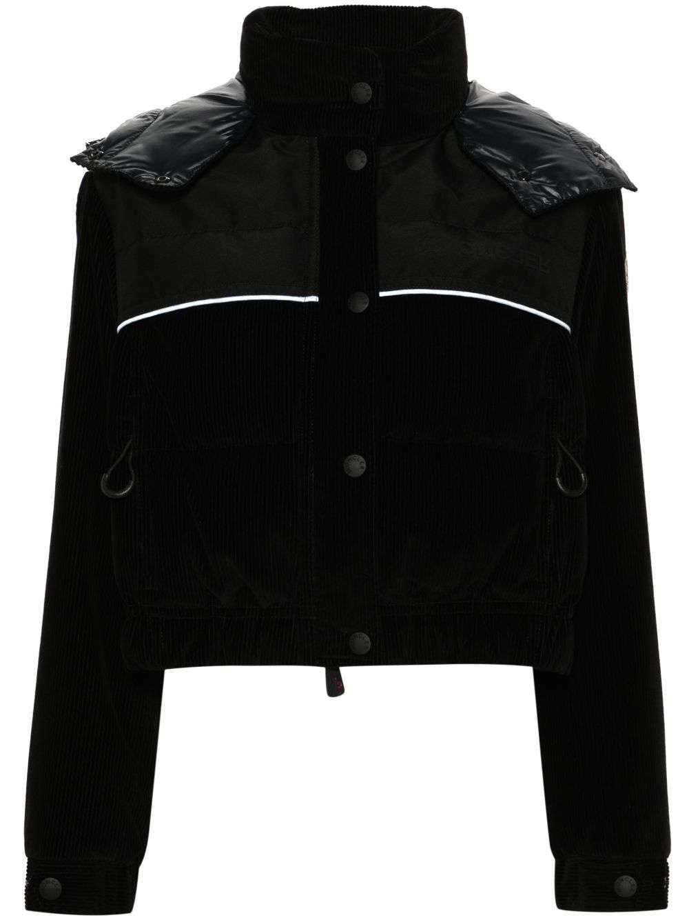 Moncler Grenoble Spinas 短款羽绒夹克 - 黑色