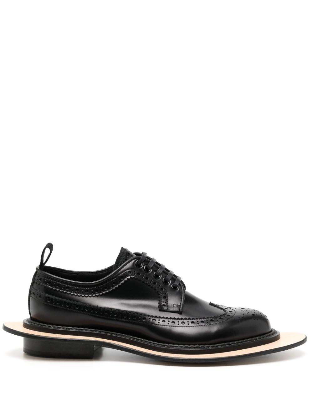 Comme des Garçons Homme Plus x Kids Love Gaite 皮质布洛克鞋 - 黑色