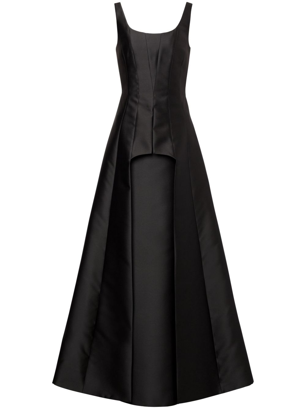 Alberta Ferretti 无袖伞形礼服 - 黑色