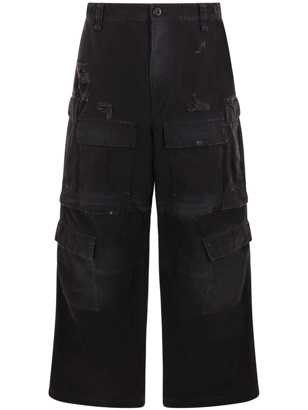 Balenciaga 棉工装裤 - 黑色