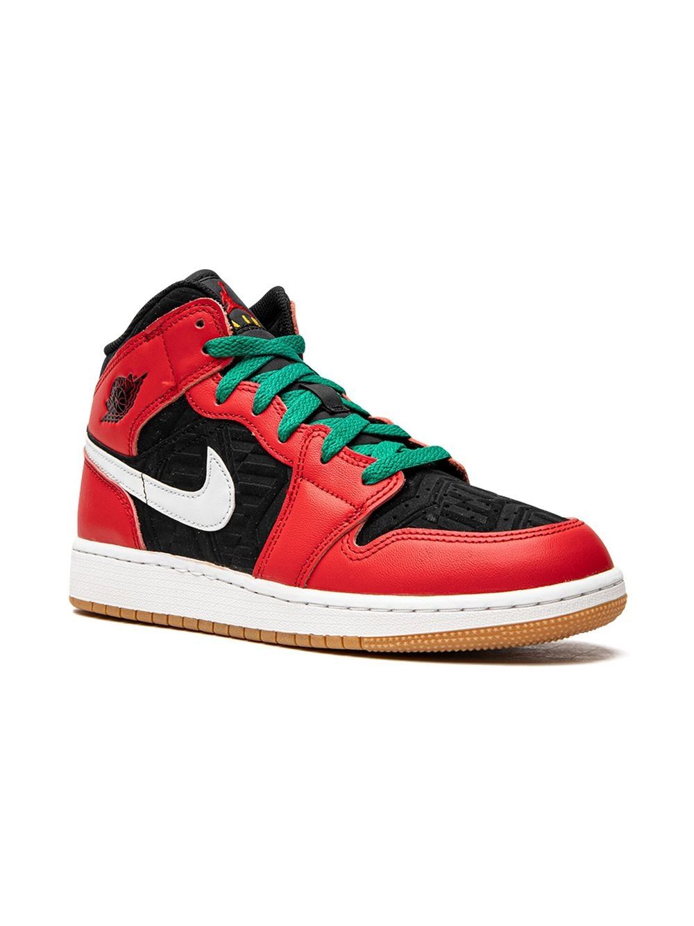 Jordan Kids Air Jordan 1 Mid SE 运动鞋 - 黑色
