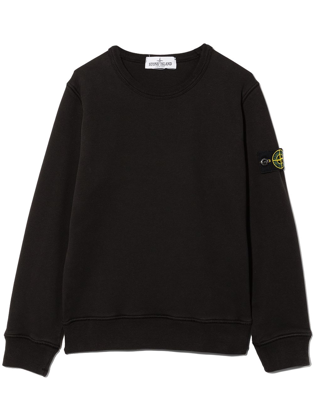Stone Island Junior Compass 徽章卫衣 - 黑色