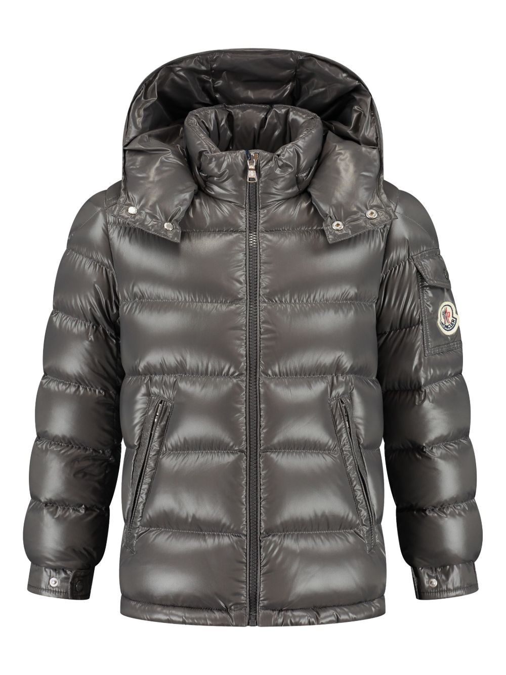Moncler Enfant New Maya 羽绒夹克 - 灰色